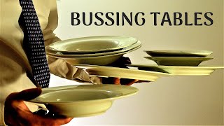 BUSING TABLES 3  how to talk to guests how to read a table Waiter training BusboyBusgirl traning [upl. by Ibrahim]