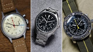 The BEST Chronograph Watches Under 500 Seiko Bulova Seagull and More [upl. by Karena297]