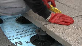 How To Install Paving Slabs Using Paving Pedestals [upl. by Narmak]