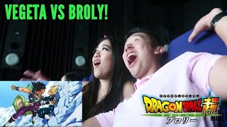 VEGETA vs BROLY  Dragon Ball Super Broly Cinema LIVE REACTION [upl. by Ejrog]