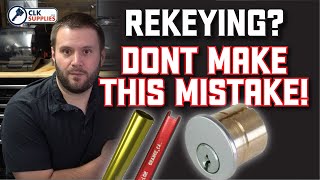 Locksmithing 101  Rekeying locks Dont make this mistake [upl. by Ssor]