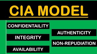 CIA Model  Confidentiality Integrity Availability Authenticity and NonRepudiation  Hindi [upl. by Dafodil]