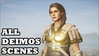 Assassins Creed Odyssey  All Deimos Scenes Kassandra [upl. by Lekar235]