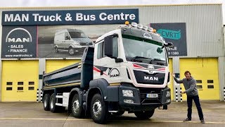 MAN TGS 35420 Tipper Truck 8x4  Full Tour amp Test Drive [upl. by Lacefield]