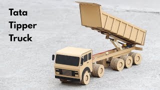 How To Make RC Tipper Truck From Cardboard  Very Simple [upl. by Taima]