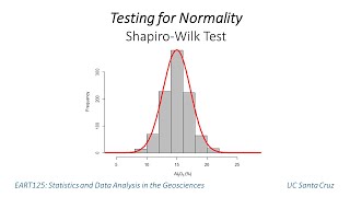 ShapiroWilk test [upl. by Eseilanna]