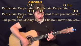 Purple Rain  Munson Guitar Cover Lesson  Capo 3rd  G Em C D [upl. by Euqinahs540]