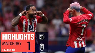 Resumen de Atlético de Madrid vs Granada CF 31 [upl. by Milan]