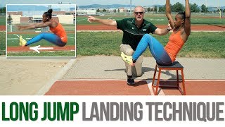 Long Jump  Proper Landing Technique [upl. by Hirst]