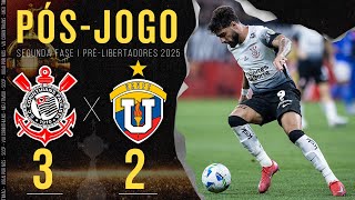 CORINTHIANS 3X2 UNIVERSIDAD CENTRAL 🔴 PÓSJOGO  SEGUNDA FASE  COPA CONMEBOL LIBERTADORES 2025 [upl. by Cowley]