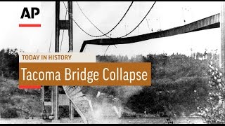 Tacoma Bridge Collapse  1940  Today in History  7 Nov 16 [upl. by Notaes]