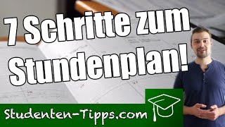 Erstsemester aufgepasst 7 einfache Schritte zum Stundenplan  Studententipps [upl. by Nevetse]