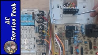 Wiring a Heat Pump Thermostat to the Air Handler and Outdoor Unit Functions Terminals Colors [upl. by Lachish]