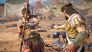 Assassins Creed Odyssey  Deimos vs Brasidas Spartan Cutscene amp Kleon Boss Fight [upl. by Latonia120]