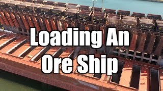 Loading iron ore pellets on Lake Superior Marquette MI [upl. by Rogers]