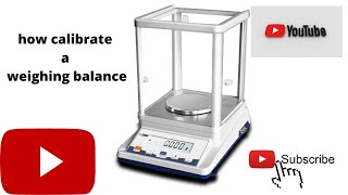 ELECTRONIC BALANCE CALIBRATION  TECH LAB [upl. by Ednargel576]