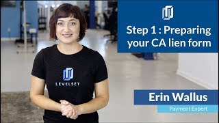 How to file a lien in California  Step 1 Preparing the lien form [upl. by Philcox982]