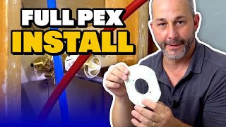 How to Install a Pex Shower  Full Installation Tutorial [upl. by Wagoner]