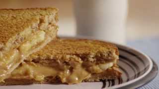 Grilled Peanut Butter and Banana Sandwich  Sandwich Recipe  Allrecipescom [upl. by Yrrak372]