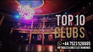 Top 10 Night Clubs in London [upl. by Amsirac]