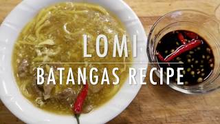 LOMI BATANGAS  EASY RECIPE SIMPLE [upl. by Soisinoid]