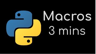 How to Make a Macro in Python with Keystrokes and Clicks in 3 Minutes  Python Tutorial [upl. by Conan]