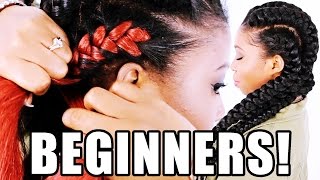 How To Goddess Braids FOR BEGINNERS Step By Step [upl. by Faletti]