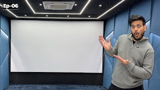 Installing 200 Inch Screen in My Gaming Cinema Theatre 😍 EP6 [upl. by Relyt844]