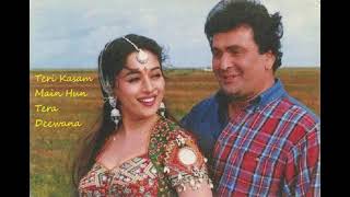 Teri Kasam Main Hun Tera Deewana Song  Prem Granth  Rishi Kapoor  Madhuri Dixit  Vinod Rathod [upl. by Iroj]