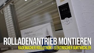 Rolladenmotor Rollotron von Rademacher Einbau [upl. by Naujyt]