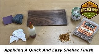 Applying A Quick And Easy Shellac Finish [upl. by Enahc]