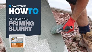 How To Apply Priming Slurry  Porcelain Paving [upl. by Ikram608]