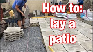 How to lay a patio [upl. by Anniken]