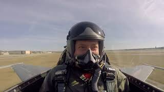 Unrestricted Climb Takeoff in F16 Fighter Jet [upl. by Cannell982]