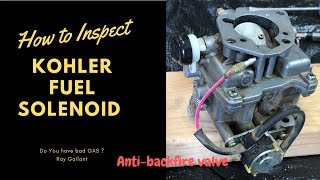 Kohler Command fuel solenoid [upl. by Gianina]