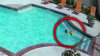 Sister Jumps Into Pool to Rescue 3YearOld [upl. by Ainslee296]