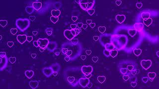 Twohour relaxing screensaver with Valentines day abstract background flying hearts [upl. by Brainard]