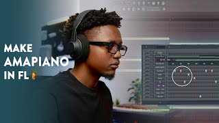 FL Studio 21 Beginner  Amapiano Tutorial [upl. by Aissila]