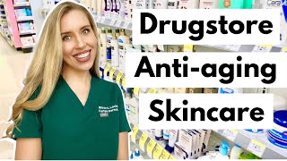 Drugstore Antiaging Skincare Routine  The Budget Dermatologist [upl. by Yenolem]