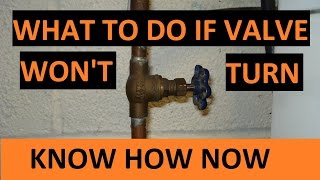 Loosen Stuck Water Valve [upl. by Hagep285]