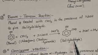 RiemerTiemann reaction Williamson Ether synthesis [upl. by Aholla]