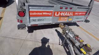 Safe Trailering Demonstration  UHaul  How To Properly Load A Trailer [upl. by Inavihs]