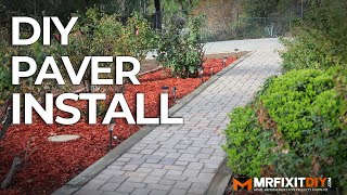 DIY PAVER WALKWAY INSTALLATION [upl. by Innep]