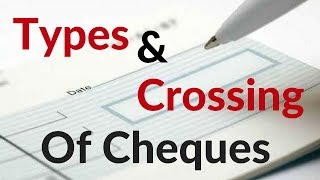 Types and Crossing of Cheques [upl. by Palumbo]