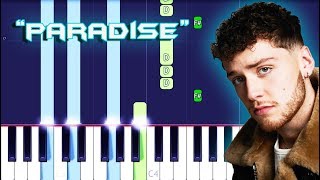 Bazzi  Paradise Piano Tutorial EASY [upl. by Jorey]