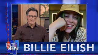 quotYoure Seeing A Sliver Of My Life At That Timequot  Billie Eilish Talks To Stephen Colbert  EXTENDED [upl. by Elledoj735]