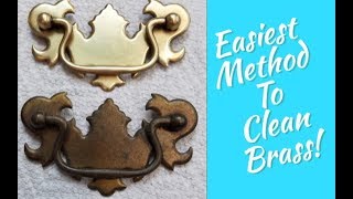 How To Easily Clean All Brass Silver Copper Metal Furniture Hardware Polishing [upl. by Mairam]