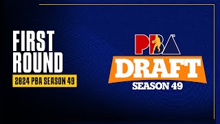 FIRST ROUND  PBA Season 49 Draft [upl. by Leasa]