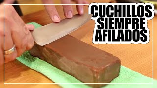 🔪 Cómo AFILAR tus CUCHILLOS  Filo que AFEITA [upl. by Adnohsad]