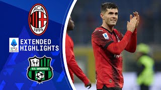 AC Milan vs Sassuolo  Extended Highlights  Serie A  CBS Sports Golazo [upl. by Niple432]